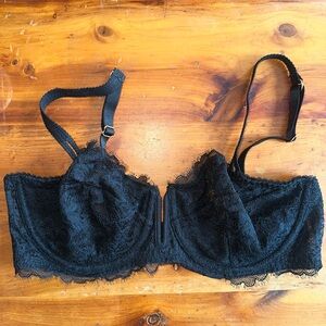 NWOT Auden Elegant Black Lace Bra Sz 36C
